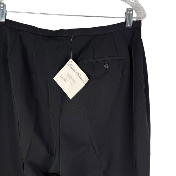Eddie Bauer Womens Dress Pants Black 14 Tall Stretch Pockets New - Picture 6 of 12